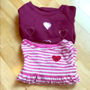Bundle of TWO Heart shirts